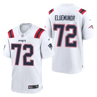 Men's New England Patriots Jermaine Eluemunor White Game Jersey