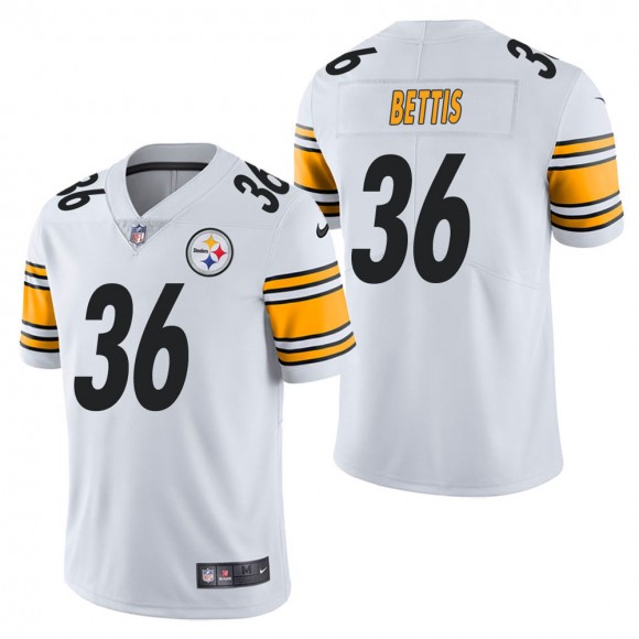 Men's Pittsburgh Steelers Jerome Bettis White Vapor Untouchable Limited Jersey