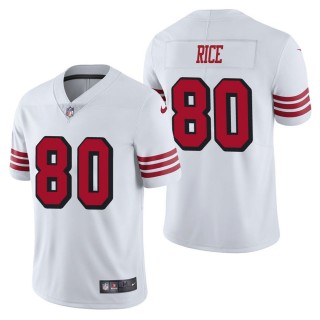 Men's San Francisco 49ers Jerry Rice White Color Rush Limited Jersey
