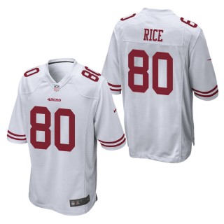 Men's San Francisco 49ers Jerry Rice White Game Jersey