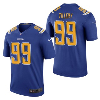 Men's Los Angeles Chargers Jerry Tillery Royal Color Rush Legend Jersey
