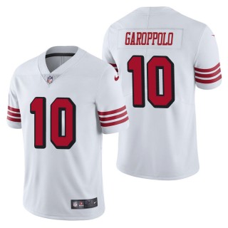 Men's San Francisco 49ers Jimmy Garoppolo White Color Rush Limited Jersey