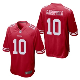 Men's San Francisco 49ers Jimmy Garoppolo Scarlet Game Jersey
