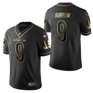 Men's Cincinnati Bengals Joe Burrow Black Golden Edition Jersey