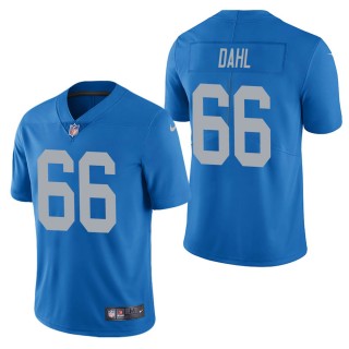 Men's Detroit Lions Joe Dahl Blue Vapor Untouchable Limited Jersey