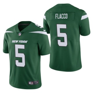 Men's New York Jets Joe Flacco Green Vapor Untouchable Limited Jersey