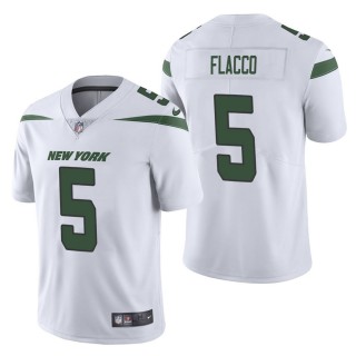 Men's New York Jets Joe Flacco White Vapor Untouchable Limited Jersey