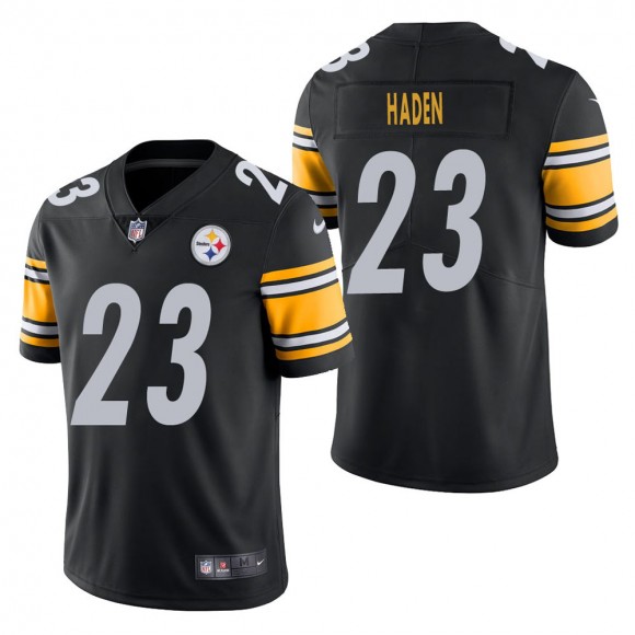 Men's Pittsburgh Steelers Joe Haden Black Vapor Untouchable Limited Jersey