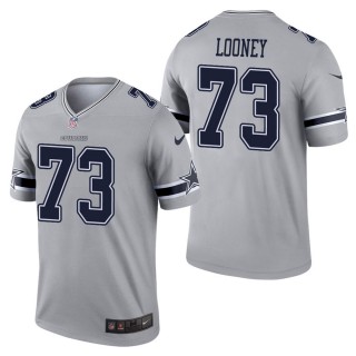 Men's Dallas Cowboys Joe Looney Gray Inverted Legend Jersey