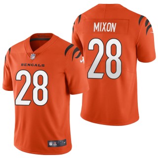 Men's Cincinnati Bengals Joe Mixon Orange 2021 Vapor Limited Jersey