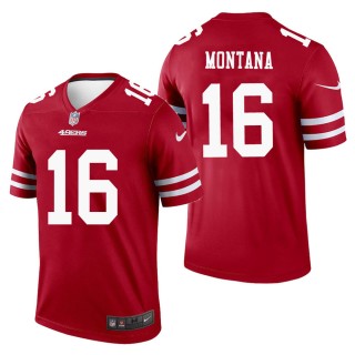 Men's San Francisco 49ers Joe Montana Scarlet Legend Jersey