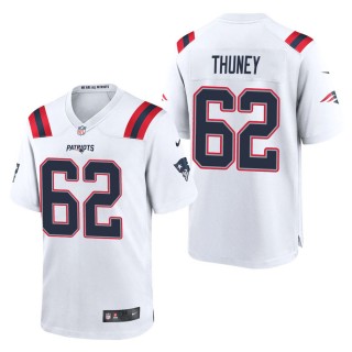 Men's New England Patriots Joe Thuney White Game Jersey