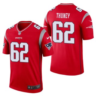 Men's New England Patriots Joe Thuney Red Inverted Legend Jersey