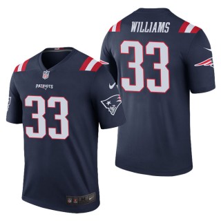 Men's New England Patriots Joejuan Williams Navy Color Rush Legend Jersey