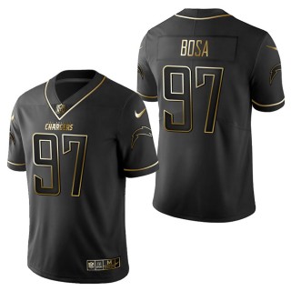 Men's Los Angeles Chargers Joey Bosa Black Golden Edition Jersey