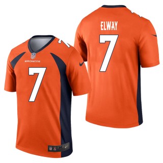 Men's Denver Broncos John Elway Orange Legend Jersey