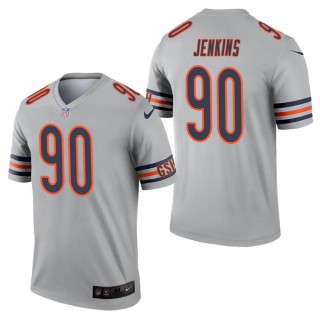 Men's Chicago Bears John Jenkins Silver Inverted Legend Jersey