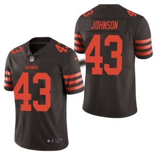 Men's Cleveland Browns John Johnson Brown Color Rush Limited Jersey