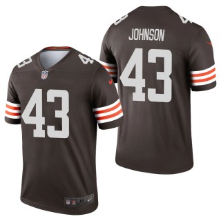 Men's Cleveland Browns John Johnson Brown Legend Jersey