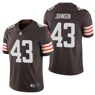 Men's Cleveland Browns John Johnson Brown Vapor Limited Jersey