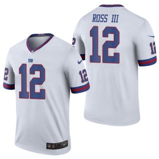 Men's New York Giants John Ross III White Color Rush Legend Jersey