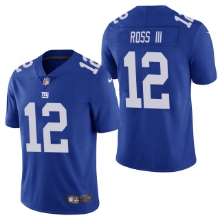 Men's New York Giants John Ross III Blue Vapor Limited Jersey