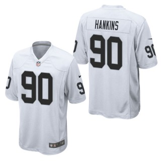 Men's Las Vegas Raiders Johnathan Hankins White Game Jersey