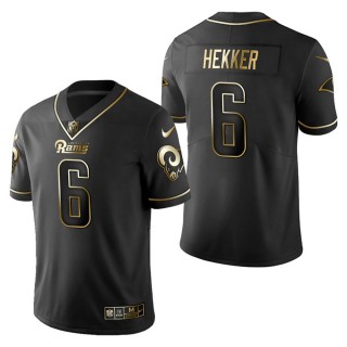 Men's Los Angeles Rams Johnny Hekker Black Golden Edition Jersey