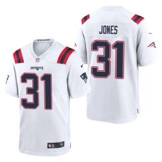 Men's New England Patriots Jonathan Jones White Game Jersey