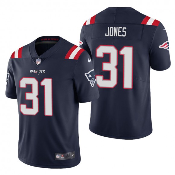 Men's New England Patriots Jonathan Jones Navy Vapor Limited Jersey