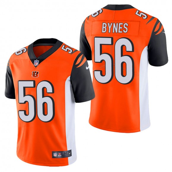 Men's Cincinnati Bengals Josh Bynes Orange Vapor Untouchable Limited Jersey