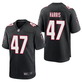 Men's Atlanta Falcons Josh Harris Black Throwback Game Jersey