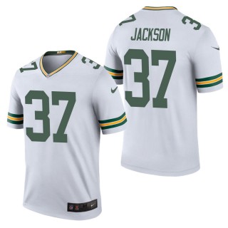 Men's Green Bay Packers Josh Jackson White Color Rush Legend Jersey