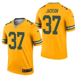 Men's Green Bay Packers Josh Jackson Gold Inverted Legend Jersey