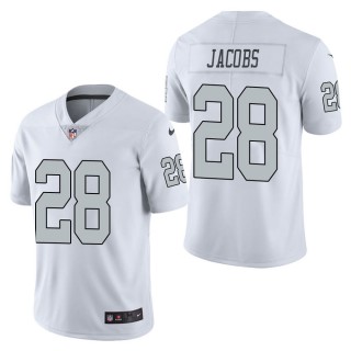 Men's Las Vegas Raiders Josh Jacobs White Color Rush Limited Jersey