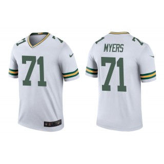 Men's Green Bay Packers Josh Myers White Color Rush Legend Jersey