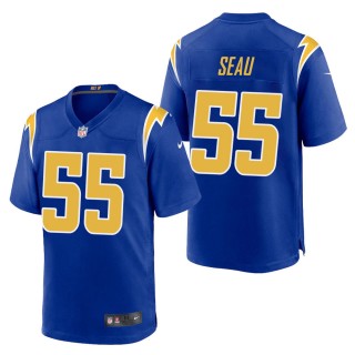 Men's Los Angeles Chargers Junior Seau Royal 2nd Alternate Game Jersey
