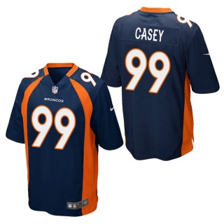 Men's Denver Broncos Jurrell Casey Navy Game Jersey
