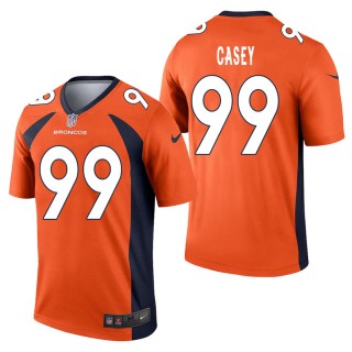 Men's Denver Broncos Jurrell Casey Orange Legend Jersey