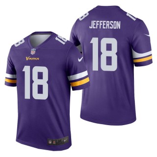 Men's Minnesota Vikings Justin Jefferson Purple Legend Jersey