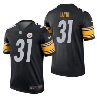 Men's Pittsburgh Steelers Justin Layne Black Legend Jersey