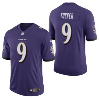 Men's Baltimore Ravens Justin Tucker Purple Vapor Untouchable Limited Jersey
