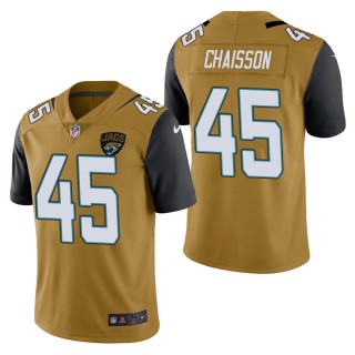 Men's Jacksonville Jaguars K'Lavon Chaisson Gold Color Rush Limited Jersey
