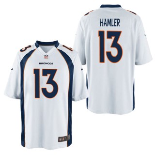 Men's Denver Broncos K.J. Hamler White Game Jersey