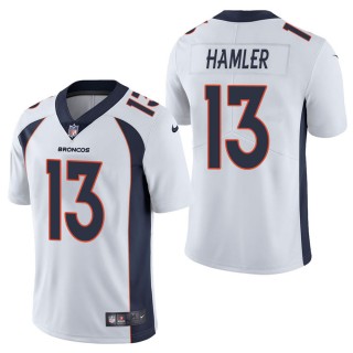 Men's Denver Broncos K.J. Hamler White Vapor Untouchable Limited Jersey