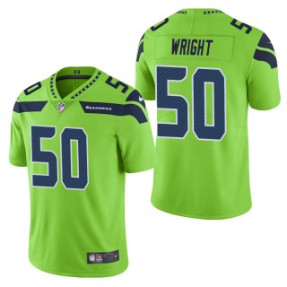 Men's Seattle Seahawks K.J. Wright Green Color Rush Limited Jersey