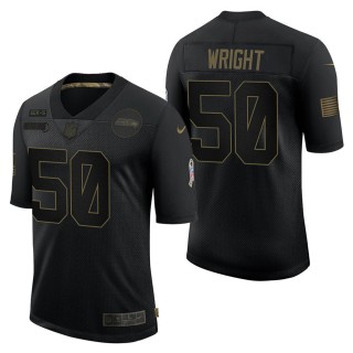 Men's Seattle Seahawks K.J. Wright Black Salute to Service Jersey
