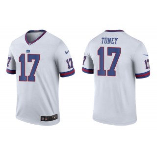 Men's New York Giants Kadarius Toney White Color Rush Legend Jersey