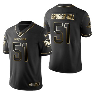 Men's Miami Dolphins Kamu Grugier-Hill Black Golden Edition Jersey