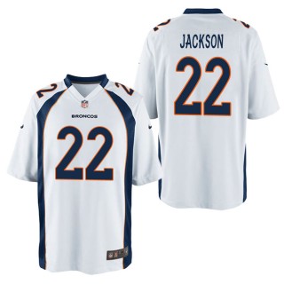 Men's Denver Broncos Kareem Jackson White Game Jersey